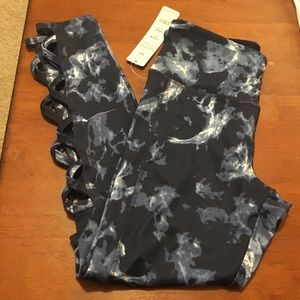 Blue Multi Colored Leggings